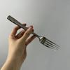 Yino Martillo de Cocina 304 Cuchillo y Tenedor para Bistec Japonés Cuchara Forjada Cuchara de Café Cuchillo de Mesa para el Hogar Taza Martillo Cuchillo