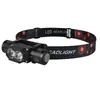 Nuevo Faro Led de Luz Fuerte para Camping al Aire Libre y Pesca Nocturna, Recargable Tipo-C, Linterna Frontal de Aleación de Aluminio, Modelo de Doble Uso