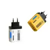 Cargador Multipuerto Transfronterizo de 240W Doble USB + 3 Puertos PD Adecuado para Teléfonos Móviles Apple y Huawei Cabezal de Carga Rápida Inteligente