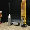 Batidora de huevos eléctrica mini de acero inoxidable para el hogar, espumador de leche eléctrico de mano, mezclador para café, té con leche