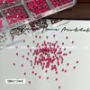 Acessórios pequenos de zircônia rosa choque para nail art, decorações de diamante, diamantes de fundo plano, item popular de celebridade da internet super brilhante, mini diamantes ultra brilhantes atacado
