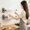 Soporte de Papel con Ventosa para Cocina, Colgador de Paño Desechable, Film Transparente, Toalla de Papel, Estante Colgante para Almacenamiento en Gabinete sin Taladro