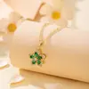 Cadena de Clavícula con Flor, Lujo Ligero y Sensación de Alta Gama, Collar Versátil, Colgante de Nuevo Diseño Nicho, Elegante Joyería Transfronteriza para Mujeres