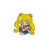 2026 Nuevo Broche Metálico de Dibujos Animados Forma de Niña Insignia de Personalidad Creativa Accesorio Decorativo Versátil Transfronterizo