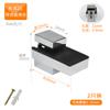 2 piezas de aleación de zinc clip ajustable para vidrio laminado clip de boca de pez clip F clip para partición fija clip de olecranon laminado