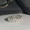 Anillo de Diamante Mariposa Flor Niche Versa Jewelry Nuevo para Mujer Cobre Blanco Chapado en Oro Blanco Anillo de Zirconia Anillo de Fila Completa de Diamantes