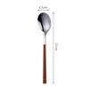 Vajilla Occidental de Acero Inoxidable 430 Transfronteriza, Juego de Cuchillo, Tenedor y Cuchara para Steak de Gama Alta con Mango de Clip de Imitación de Madera, Cuchara y Tenedor de Postre