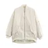 Stock Listo de Fábrica Comercio Exterior Ropa de Mujer al por Mayor 2025 Nuevo Holgado Estilo Americano Mono Chaqueta Chaqueta de Béisbol Abrigo Top