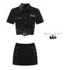 Uniforme Sexy Dulce y Picante de Policíaca de Motocicleta Falda de Cadera Traje Cos Instructor Femenino Azafata Ropa para Discoteca Bar Dj Escenario