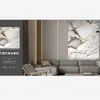 Adesivos de Azulejo de Mármore para Exportação Transfronteiriça Rolo Grande Dourado Decoração de Renovação de Parede Papel de Parede Impermeável e Anti-incrustante