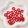 Jenga Colorido DIY Hecho a Mano Cadena para Teléfono Móvil con Cuentas Llavero Colgante Accesorios con Cuentas Agujero Grande Cuentas de Partición Ondulada