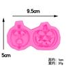 Serie de Halloween Linterna de Calabaza Molde de Silicona con Forma de Telaraña Búho Araña Calavera Molde para Hornear DIY
