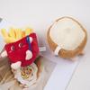 Novos sapatos de buraco acessórios diy boneca de pelúcia comida e brincar hambúrguer coxa de frango batata frita fivela de sapato removível flor de sapato joia
