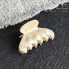 Pinza de garra de acetato estilo coreano Alan, tamaño mediano clásico, para peinados semi-recogidos, accesorio para el cabello tipo pinza de tiburón elegante y exquisito para la parte trasera de la cabeza