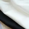 Camiseta de Algodón de Fibra Larga 100% Cuello Redondo Manga de Tres Cuartos Color Sólido para Mujer Top Casual de Manga Corta 26 Nueva Llegada de Otoño H091902