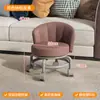 Taburete Pequeño con Ruedas, Respaldo y Giratorio para el Hogar, Taburete Bajo con Respaldo, Silla Pequeña, Taburete para Cambiarse los Zapatos, Taburete para Bebés y Niños Pequeños