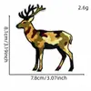 Patches bordados de animais selvagens camuflados patches de distintivo de cavalo selvagem de desenho animado elefante acessórios decorativos para roupas bordado de computador