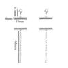 Cadena de Bolitas de Acero Inoxidable Tubo suit Pulsera Collar Moda Joker Tubo Hueco Ranura Única Tubo Deslizante Hebilla Accesorios para Joyería DIY