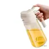 Garrafa Spray de Óleo Doméstica de Vidro Cozinha Air Fryer Garrafa Spray de Óleo Borrifador de Óleo Comestível Garrafa Tanque à Prova de Vazamento