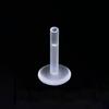 1.2 diámetro exterior 6~12 mm longitud base acrílica transparente base para uñas de labio accesorios para perforación base de repuesto