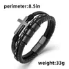 Amazon Nuevo Pulsera de Cuero Trenzado Pulsera de Cuero Trenzado Pulsera de Cuero Genuino Pulsera de Piel de Vaca para Hombre Venta al por Mayor