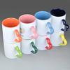 Taza de sublimación de calor transferencia de calor color interior color de asa taza de corazón consumibles de transferencia de calor outlet de fábrica de tazas