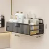 Estante de Baño Estante de Pared para Baño Inodoro Colgante de Pared Lavamanos Colgante de Pared Estante de Almacenamiento para Dormitorio Sin Taladrar