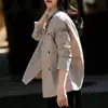 Elegante gabardina corta de estilo británico de alta gama, chaqueta corta fina, nuevo top gris para mujer primavera y otoño 2026