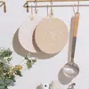 Posavasos Tejidos Redondos Trenzados Posavasos para Tazas Placa Aislante de Calor Encimera de Cocina Base Resistente al Calor para Ollas y Sartenes Accesorios de Mesa