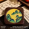 Patrón DIY Dunguang para el Año del Caballo, Kit de Materiales para Posavasos de Pintura Esmaltada, Regalo Hecho a Mano de Cloisonné Patrimonio Cultural Inmaterial