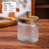 Elegante Frasco de Vidrio Transparente con Tapa de Madera, Material de Grado Alimenticio, Frasco para Almacenamiento en Refrigerador, Botella Sellable para Conservar la Frescura