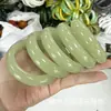 Pulseira de jade Dongling, pulseira verde lago, alternativa ao jade Hetian, pulseira de cor água clara, pulseira verde-óleo e rosa lótus, pulseira de jade da Mongólia Interior