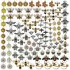 Colgante de aleación de miel de crisantemo de 120 abejas mixtas, pulsera DIY, collar de cuentas, accesorios de joyería, fabricantes, venta al por mayor