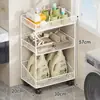 Estante de almacenamiento para baño, organizador de baño, carrito pequeño para el inodoro, carrito de lavandería de pie, almacenamiento de detergente para ropa