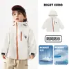 Jaqueta Impermeável de Menino Europeu para Uso Externo Outono 2026 Nova Roupa Infantil Estilo Primavera e Outono Top Tendência para Crianças Pequenas