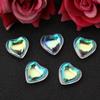Cortina de Cuentas con Iluminación Colgante Corazón de Melocotón Color AB Corazón de Amor Accesorios Atrapasoles para Joyería DIY