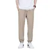 Pantalones de Hielo de Seda para Hombre 2026 Verano Pantalones Largos Pantalones Casuales Pantalones Deportivos Verano Sueltos Cómodos Delgados para Jóvenes