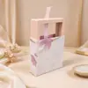 Caja de Exhibición de Película PE Transparente con Funda de Papel a Juego, Caja de Embalaje Suspendido, Bolsa de Regalo, Caja de Papel para Joyería, Anillo