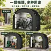 Nova barraca de bicicleta para comércio exterior, à prova de vento e chuva para atividades ao ar livre, grande espaço de armazenamento, barraca de armazenamento de bicicleta para exteriores
