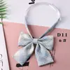 Cuello JK Lazo a Cuadros Uniforme para Foto de Graduación Estilo Universitario Japonés para Mujer Mariposa Decorativa Falda a Cuadros Mismo Cuadro Pequeño