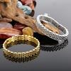 Pulsera de moda coreana simple chapado al vacío 5 baht 10mm pulsera ajustable de acero de titanio para hombre pulsera de pareja