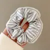 Suave con el cabello, elegante y con estilo, scrunchie, pasador de malla floral pequeño estilo coreano, accesorio para el cabello plisado de estilo de hada