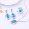 Brincos de zircônia de luxo leve de alta qualidade, conjunto de joias para mulheres, brincos de luxo para mulheres, conjunto de joias com agulha de prata, atacado em estoque