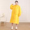 Capa de Chuva Estilo Corta-Vento Peça Única, Longa para Caminhadas ao Ar Livre, À Prova de Chuva Forte, Poncho Estilo Corta-Vento Espessado e Alongado para Homens e Mulheres