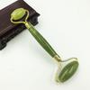 Fornecimento direto da fábrica recipiente de beleza de jade bastão massageador com rolo suporte de flores em liga de zinco recipiente de beleza de dupla face silencioso