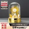 Bola de Cristal de Luxo Artesanato Personalizado de Resina Decoração de Mesa Leve Luxo Ornamento Presente de Marca Globo de Neve