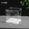 Caja para Pastel de Cumpleaños de 4 pulgadas 6 pulgadas 8 pulgadas 10 pulgadas 12 pulgadas Transparente 4 pulgadas 6 pulgadas 8 pulgadas Caja de Embalaje Elevada de Doble Capa