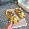 Sandalias para Niñas Dedo 2025 Verano Nuevo Estilo Coreano Lindo Pequeña Princesa Flor Zapatos de Playa Zapatos Birkenstock para Niños