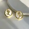 Diseño exclusivo alta lujo Pendientes de rosa temperamento socialité pendientes retro mujer verano 2022 nueva tendencia