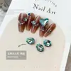 Accesorios de joyería: Rhinestones Gruesos Cuadrados con Forma de Corazón Irregular, Cristal Azul Lago Brillante con Forma de Hacha y Punta Inferior, Estrella de Diamante Elfo Azul